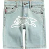Icecream Kids' Running Blue Denim Shorts In Blue