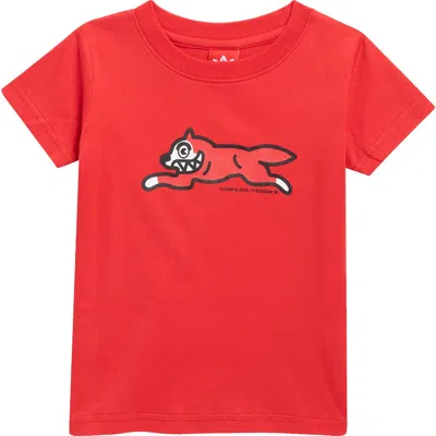 Icecream Kids' Running Dog Cotton Graphic T-shirt In Red