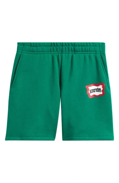 Icecream Kids' Saucer Knit Shorts In Green