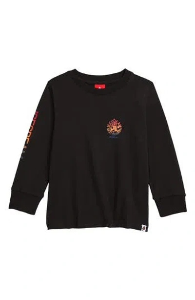 Icecream Kids' Skateboards Long Sleeve Graphic T-shirt In Black