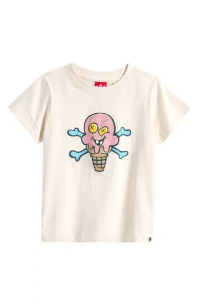 Icecream Kids' Sorbet Cotton Graphic T-shirt In White