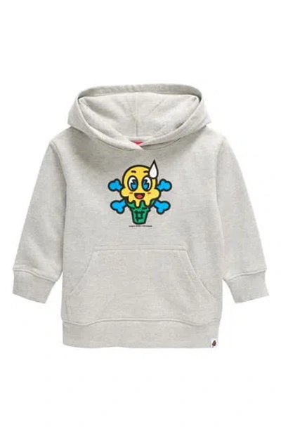 Icecream Kids' Surprise Cotton Graphic Hoodie In Gray