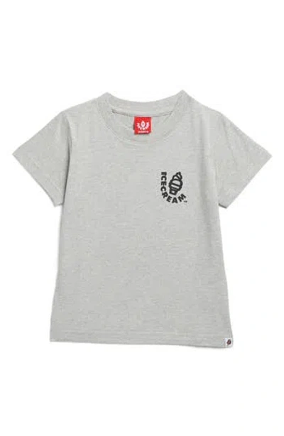 Icecream Kids' Swoop Graphic T-shirt In Gray
