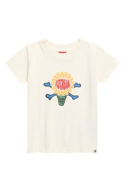 Icecream Kids' The Sun Graphic T-shirt In White