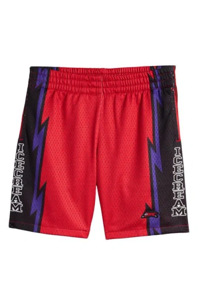 Icecream Kids' Thunder Pull-on Shorts In Racing Red