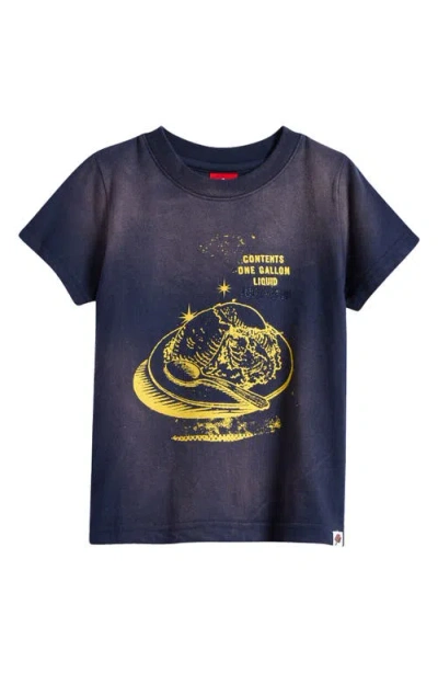 Icecream Kids' Weathered Graphic T-shirt In Navy Blazer