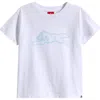 Icecream Kids' Yikes Stripes Cotton Graphic T-shirt In White