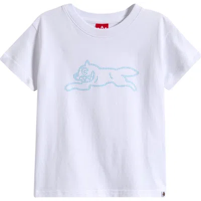Icecream Kids' Yikes Stripes Cotton Graphic T-shirt In White