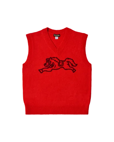 Icecream Kids' Knit Vest In Red