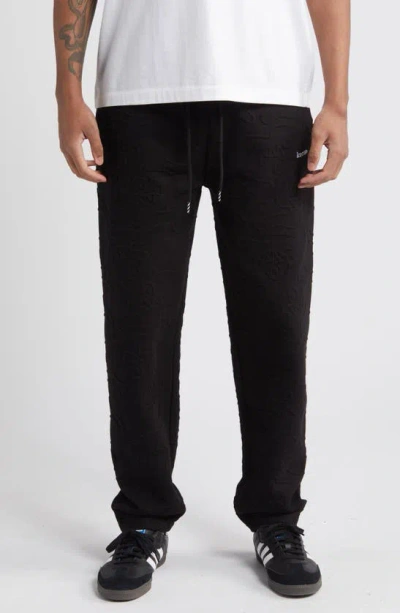 Icecream Laced Knit Pants In Black