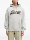 Icecream Leopard-print Hooded Sweatshirt In Gray