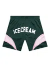 Icecream Logo-appliqué Shorts In Green