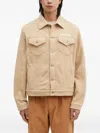 Icecream Logo-embroidered Fleece Jacket In Brown