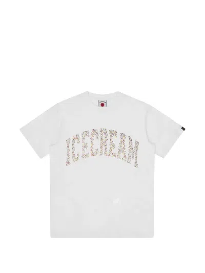 Icecream Crew Neck Short-sleeved T-shirt In White
