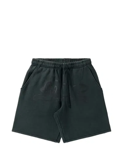 Icecream Logo-print Jersey Shorts In Black