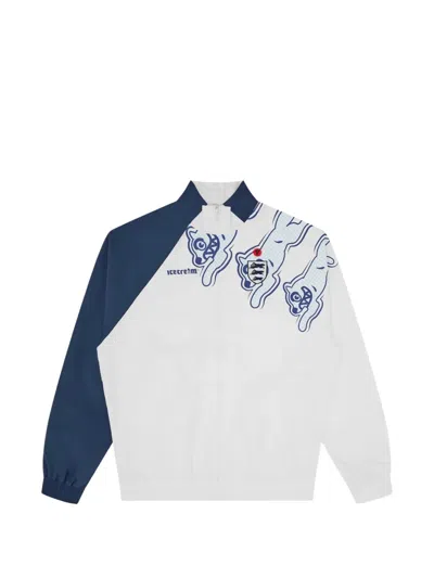 Icecream Logo-print Panelled Jacket In White