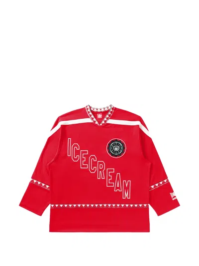 Icecream Logo-print T-shirt In Red