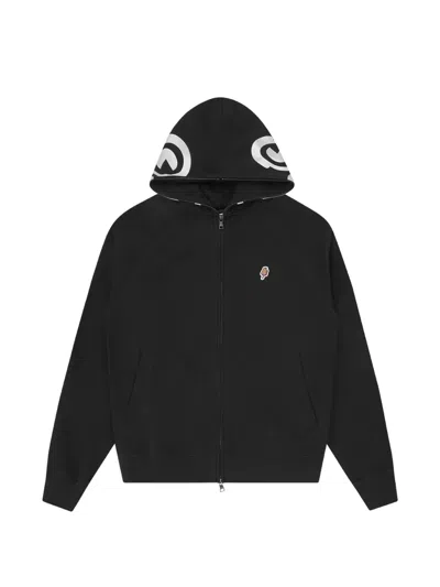 Icecream Long-sleeve Zip Hoodie In Black