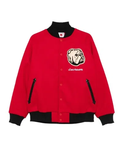 Icecream Long-sleeved Casual Jacket In Red
