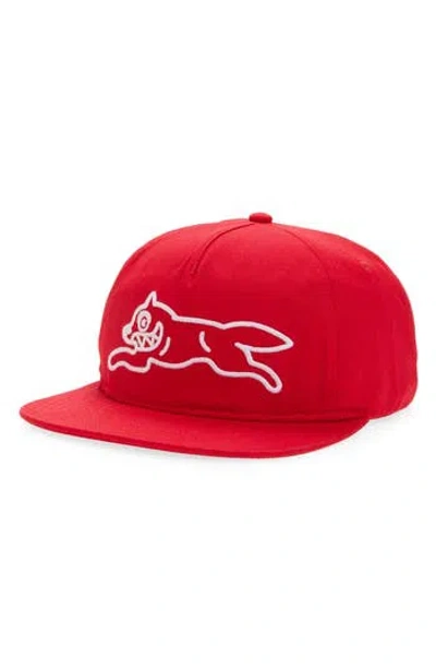 Icecream Loyal Running Dog Snapback Hat In Red