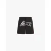 Icecream Mens Black Running Dog Swim Shorts