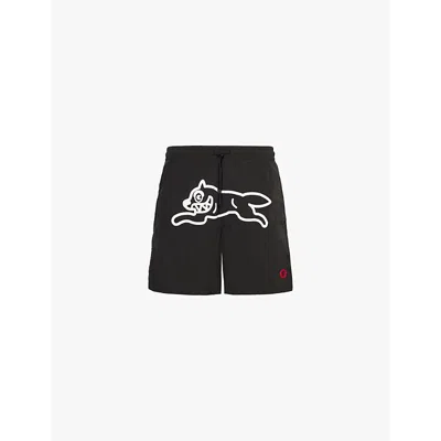 Icecream Mens Black Running Dog Swim Shorts