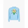 Icecream Mens Blue Cones Bones Cotton-jersey Sweatshirt In Blue