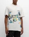 Icecream Fish Scale Print T-shirt In Light H Gray