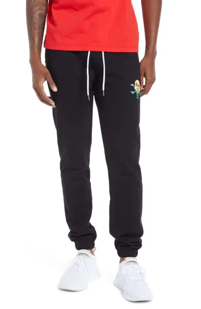 Icecream Men's  Cherry Sweatpants Black Embroidered Patch Logo Drawstring Jzz200