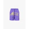 Icecream Mens Purple Running Dog Swim Shorts