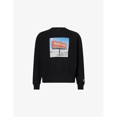 Icecream Mens Black Billboard Graphic Cotton-jersey Sweatshirt