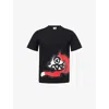 Icecream Mens Black Jumbo Running Dog Graphic Cotton-jersey T-shirt Xs In Black