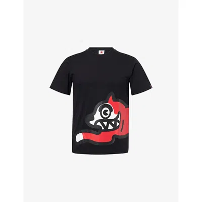 Icecream Mens Black Jumbo Running Dog Graphic Cotton-jersey T-shirt Xs