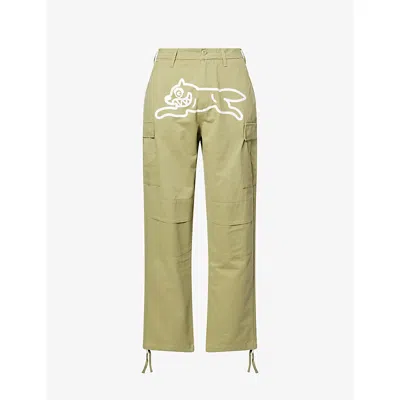 Icecream Mens  Running Dog Multi-pockets Cotton Trousers