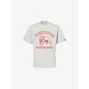 Icecream Mens Heather Grey Bulldog Crewneck Cotton-jersey T-shirt
