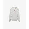 Icecream Mens Heather Grey Serve It Best Popover Embroidered Cotton-jersey Hoody In Gray