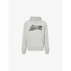 Icecream Mens Heather Grey Woodland Running Dog Cotton-jersey Hoody In Gray