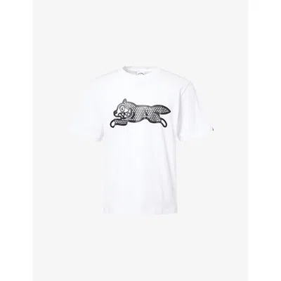 Icecream Mens  Glitter Running Dog Cotton T-shirt In Multi