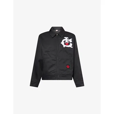 Icecream Mens  Og Work Logo-embroidered Cotton Blend Jacket In Black