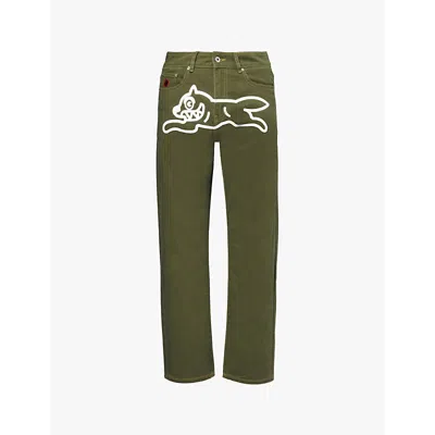 Icecream Mens Green Running Dog Denim Jeans In Green