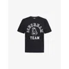 ICECREAM MENS ICECREAM TEAM SHORT-SLEEVE COTTON-JERSEY T-SHIRT BLACK