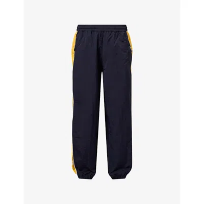 Icecream Mens Soft Serve Panelled Nylon Track Pants Navy In Blue