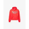 Icecream Mens Red  World Oversized Cotton-jersey Hoodie In Red