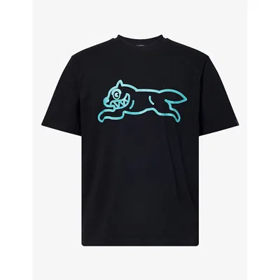 Icecream Mens Running Dog Cotton T-shirt Black