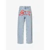 Icecream Running Dog Denim Jeans In Light Wash Blue