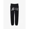 Icecream Mens Running Dog Graphic-print Cotton Jogging Bottoms Black Xs In Black