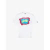 Icecream Mens Block Brand-print Cotton-jersey T-shirt White In White
