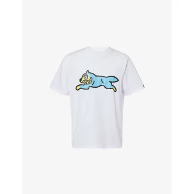 Icecream Mens Running Dog Graphic-print Cotton T-shirt White
