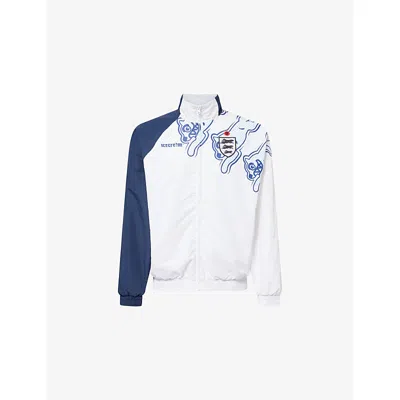 Icecream Mens White Running Dog Panelled Nylon Track Top