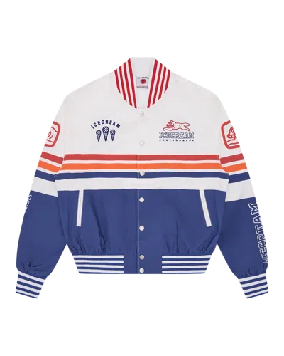 Icecream Kids' Moto Lightweight Bomber Jacket In Blue